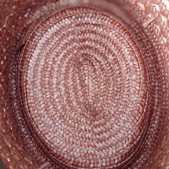 Trilby Straw Hat Vintage Size S/M EUC - Picture 7 of 11